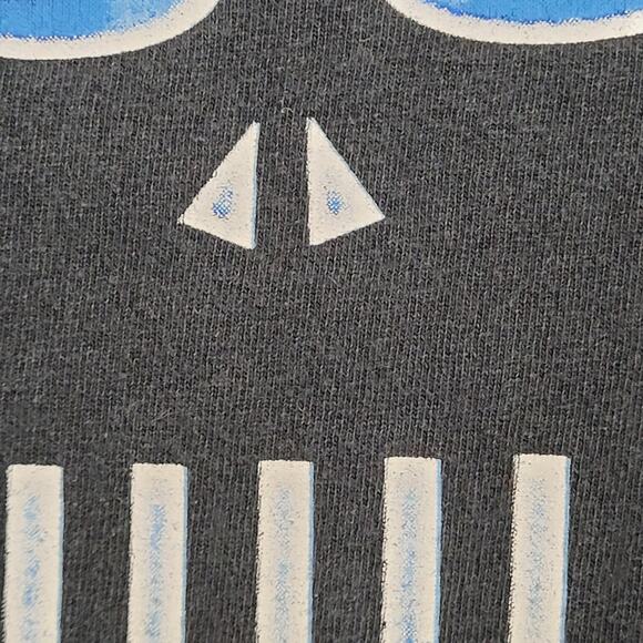 Flaming Skull Shirt Medium 21x27 Black - Picture 9 of 11